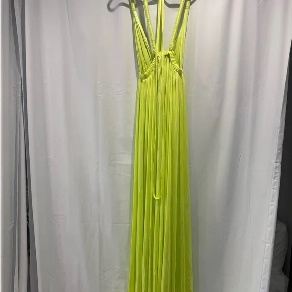 Bronx and Banco Goddess Gown in Neon Yellow - Picture 5 of 5